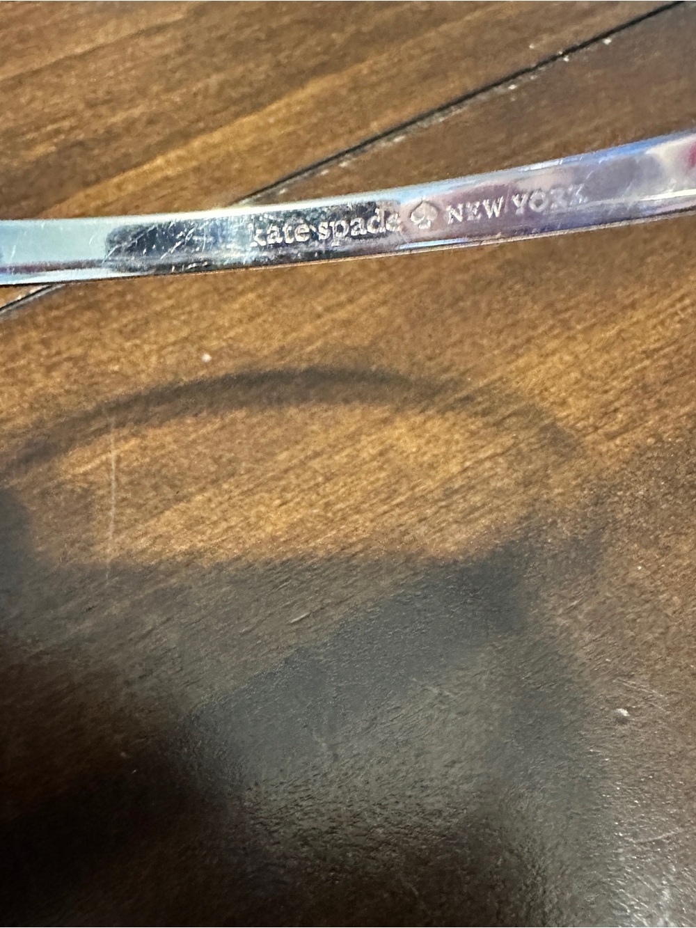 Kate Spade Silver-Tone Engraved Bangle - Picture 3 of 15